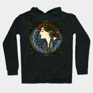 Art Nouveau Woman Hoodie